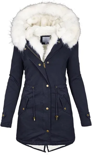 Womens Coats Winter Hoodie Mid Length Hoodie Long Sleeved Top Winter Coat Puffer Coat Winter Coats For Women Plus