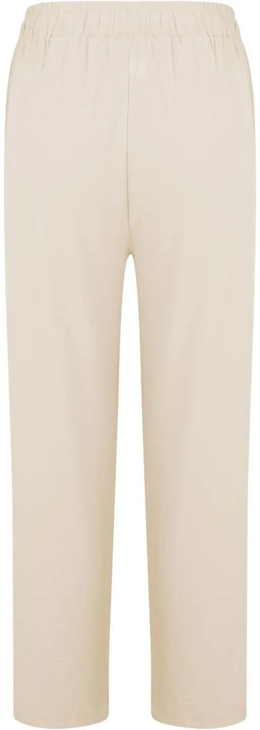 Womens Cotton Linen Pants Pants Fashion Drawstring Elastic Trousers Comfy Sports Athletic Lounge Pants with Pockets