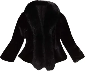 Women's Faux Fur Jacket Shawl Overcoat 2024 Winter Fashion Evening Party Warm Coats Thick Jackets Open Front Cardigan