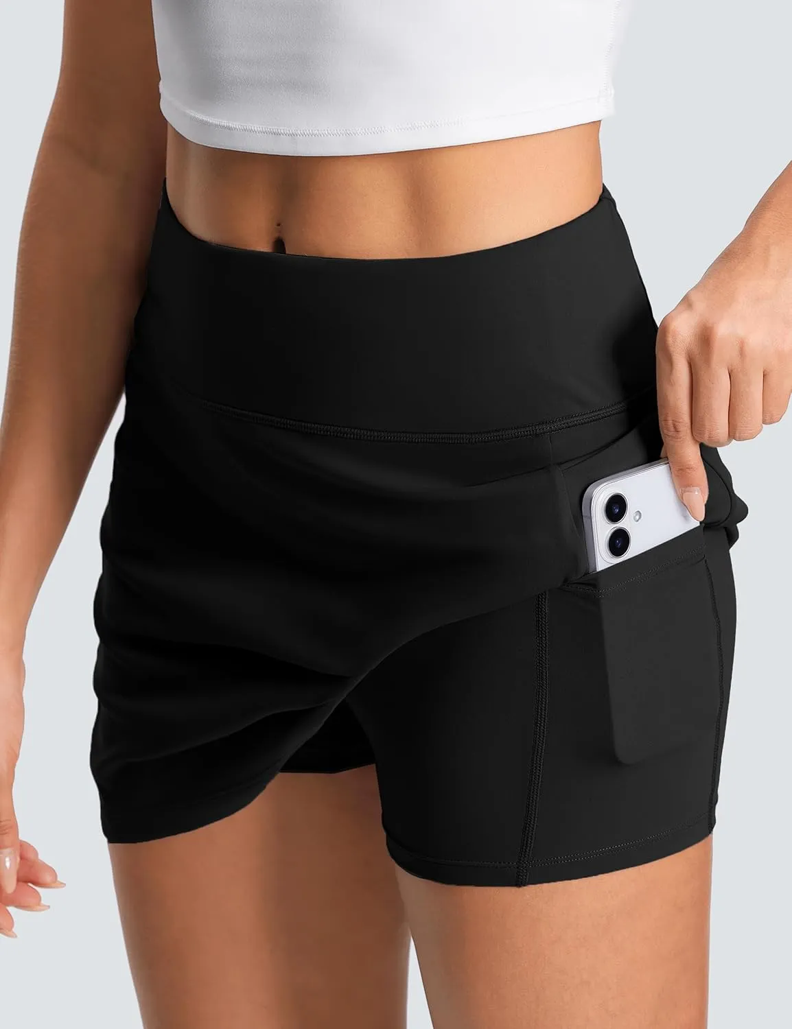 Women's Golf Skirts with Short High Waisted Pickleball Skirt Tummy Control Tennis Skort 6 Pockets Athletic Casual