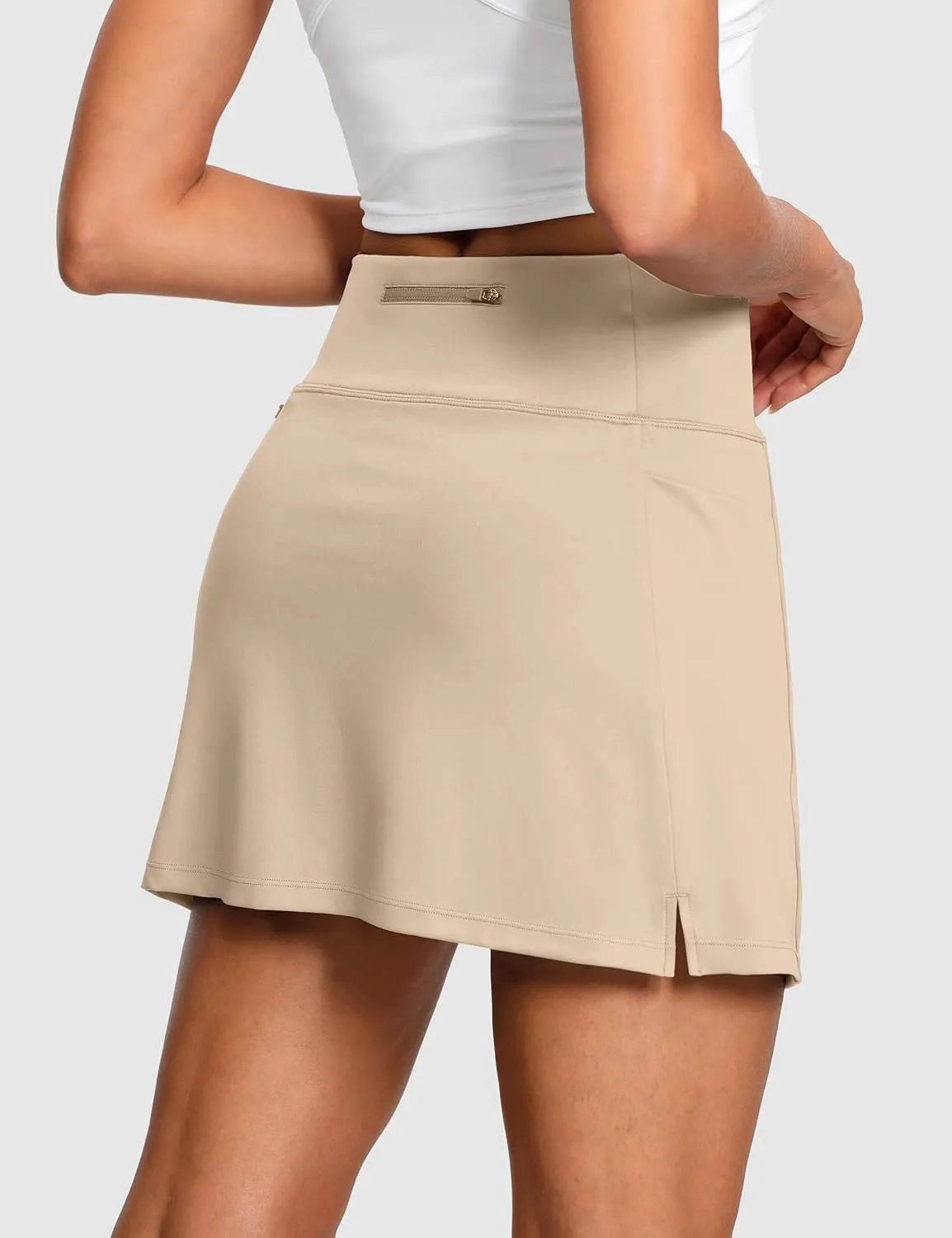 Women's Golf Skirts with Short High Waisted Pickleball Skirt Tummy Control Tennis Skort 6 Pockets Athletic Casual
