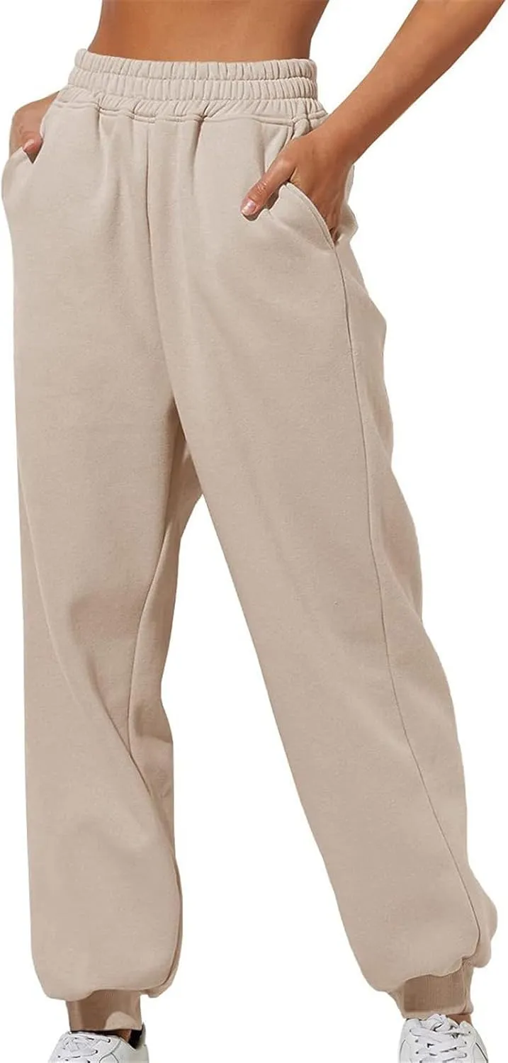 Women's Joggers Sweatpants Solid and Tracksuit Sweatshirt Hooded Women Suits Sets High Waisted Cargo Pants Wide Leg