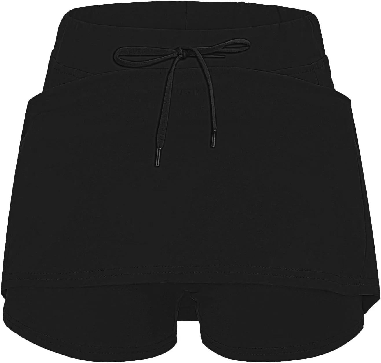 Women's Mini Tennis Skirt with Shorts Athletic Workout Lounge Golf Skorts Trendy Summer Gym Biker Cycling Shorts