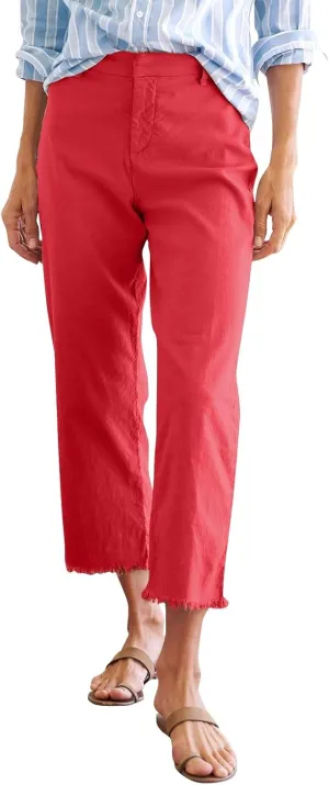 Womens Pants, Casual Pants Linen Peasant Straight Leg Stripe Cotton Trendy Print