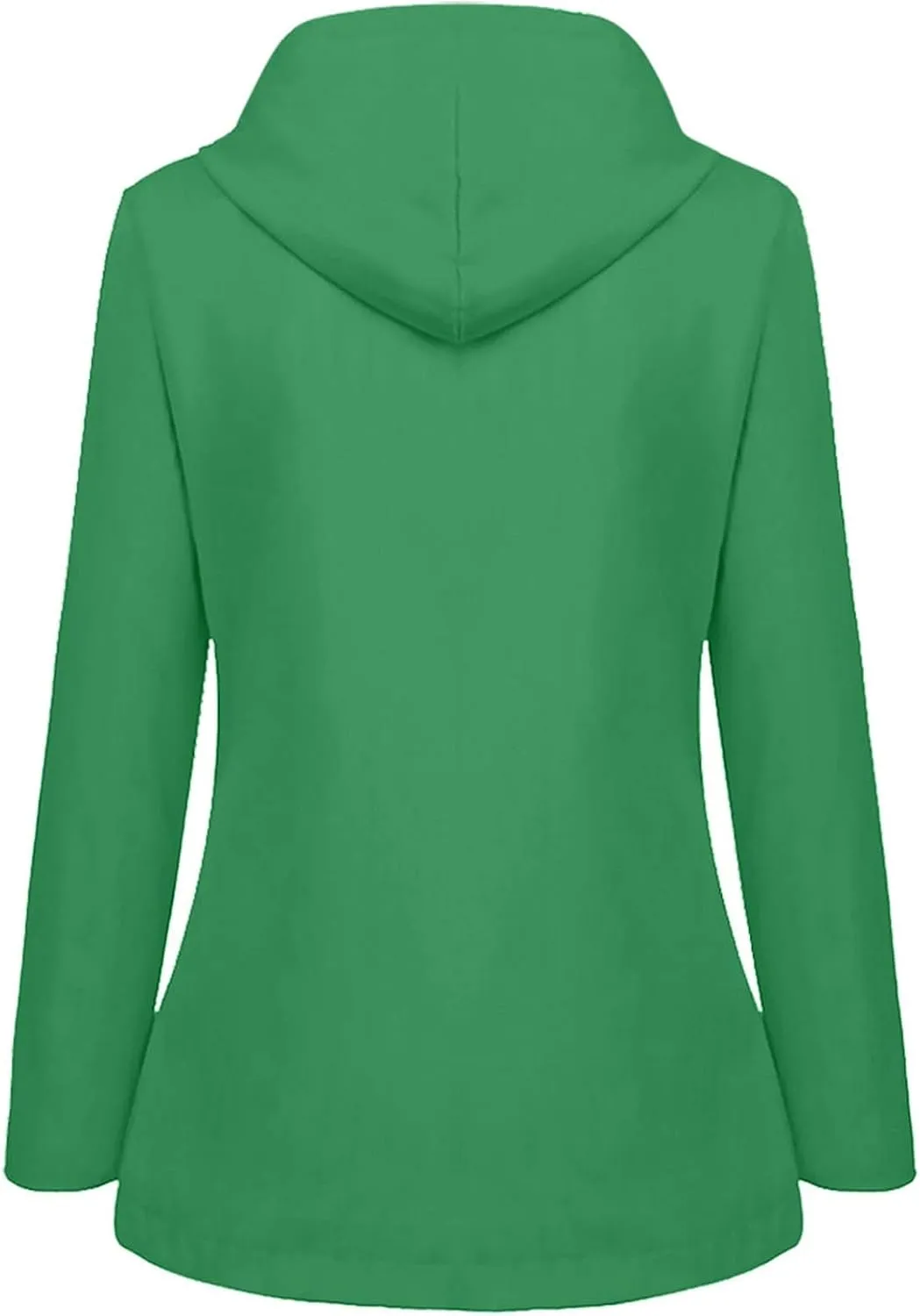 Womens Rain Coat Waterproof Lightweight Hooded Rain Jacket Outdoor Hiking Trench Windbreaker Raincoats With Pockets