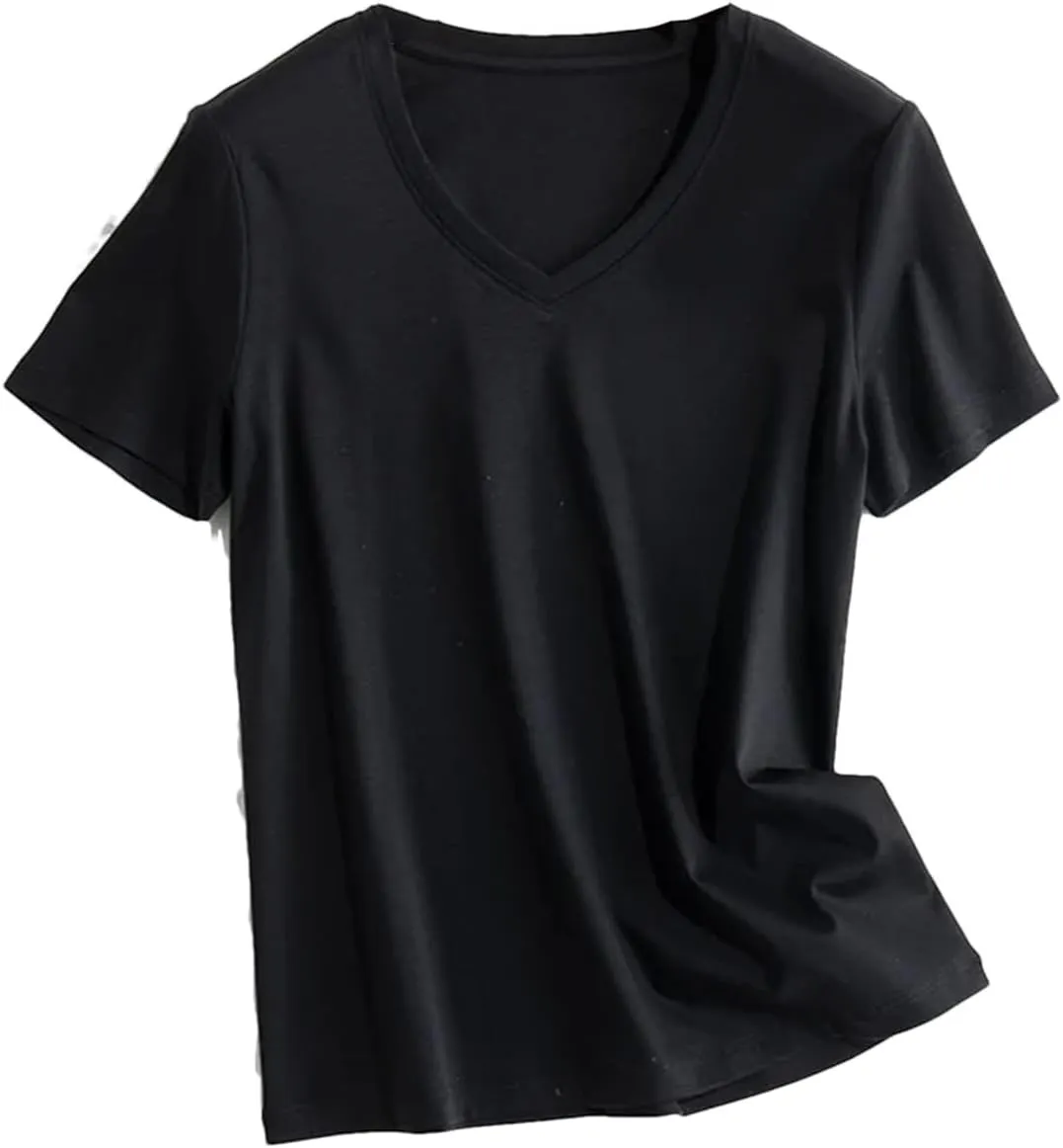 Women's Summer Satin Camisole Tank Tops Female Casual Short Sleeve T-Shirt Womens Soft Basic Tee