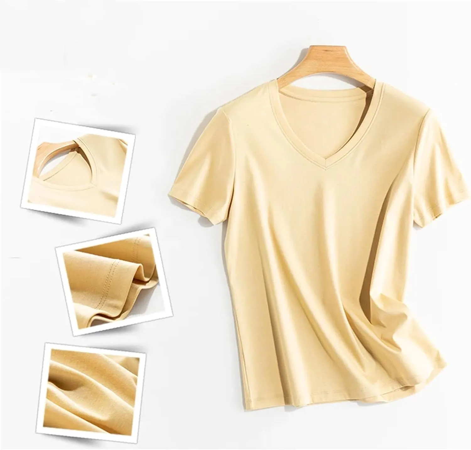 Women's Summer Satin Camisole Tank Tops Female Casual Short Sleeve T-Shirt Womens Soft Basic Tee