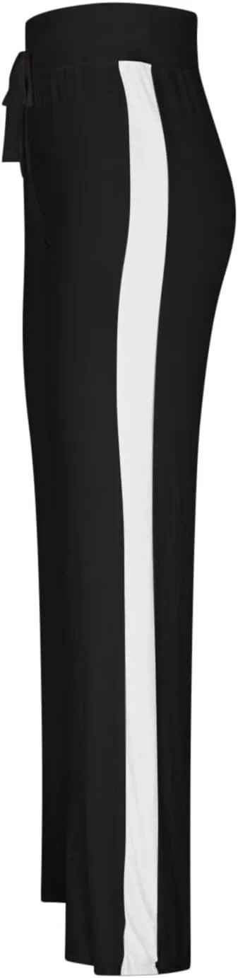 Women's Sweatpant Yoga Leggings Side Striped High Waist Stretch Slim Comfy Jogger Gym Sport Workout Pants Trousers