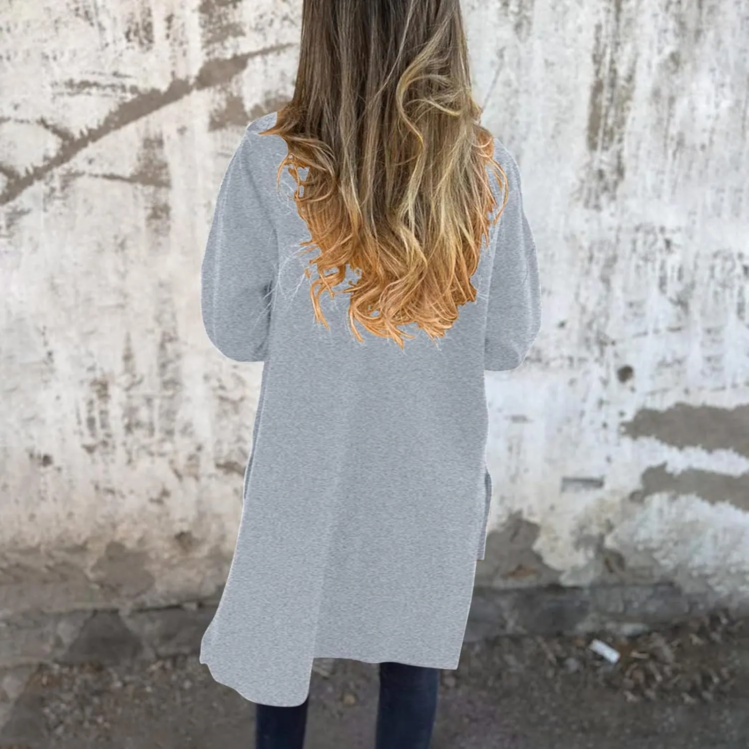 Women's Trench Coat Elegant Plain Long Sleeve Zip Up Winter Jacket Lapel Fuzzy Fleece Casual Solid Color Jackets
