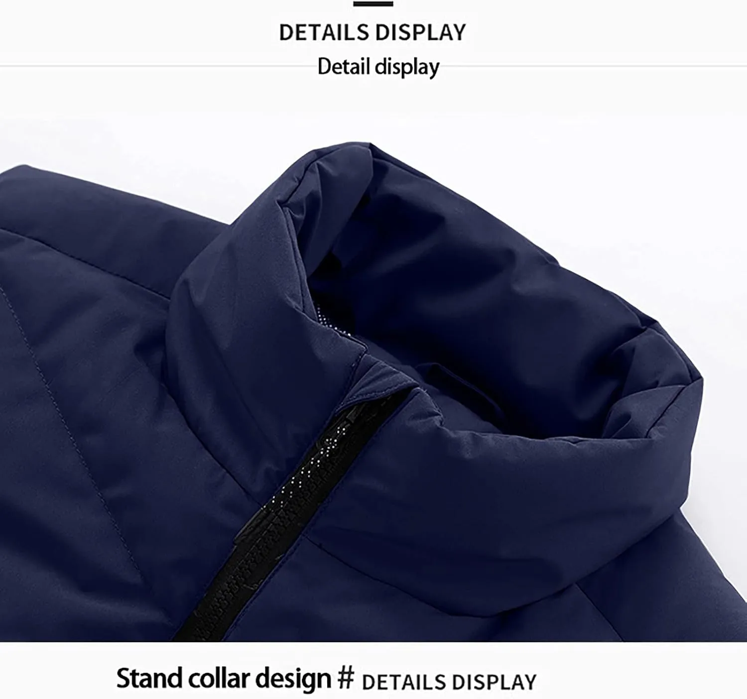 XUNRYAN Heated Jacket for Women Heated Vest Quilted Lightweight Jackets Winter Cotton Down Coats Padded Gilet Waistcoats