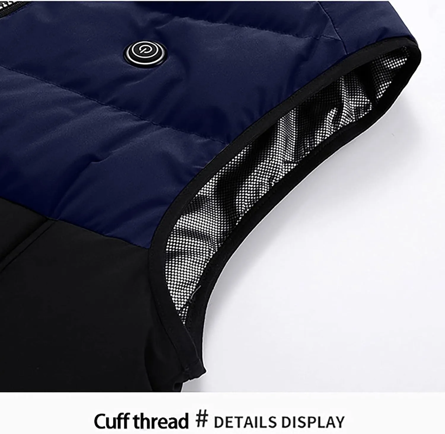 XUNRYAN Heated Jacket for Women Heated Vest Quilted Lightweight Jackets Winter Cotton Down Coats Padded Gilet Waistcoats