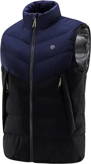 XUNRYAN Heated Jacket for Women Heated Vest Quilted Lightweight Jackets Winter Cotton Down Coats Padded Gilet Waistcoats
