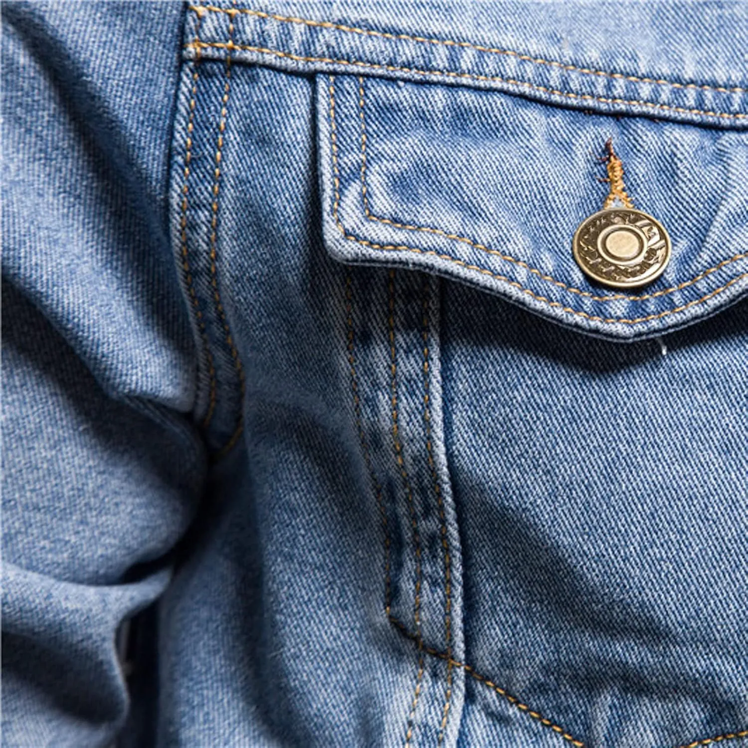 XUNRYAN Teen Boys Denim Jackets Long Sleeve Shirts Casual Button Down Blouse Lapel Shacket Jean Jackets Winter Fall Tops