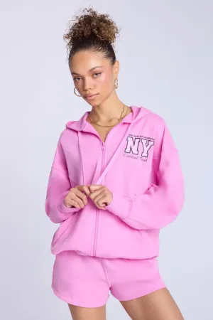 Zip-Up Oversized Hoodie