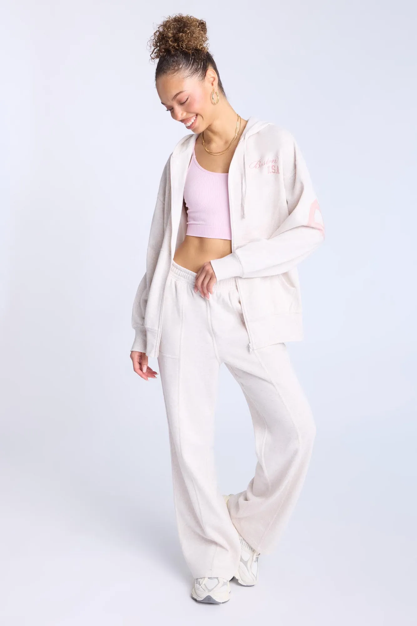 Zip-Up Oversized Hoodie
