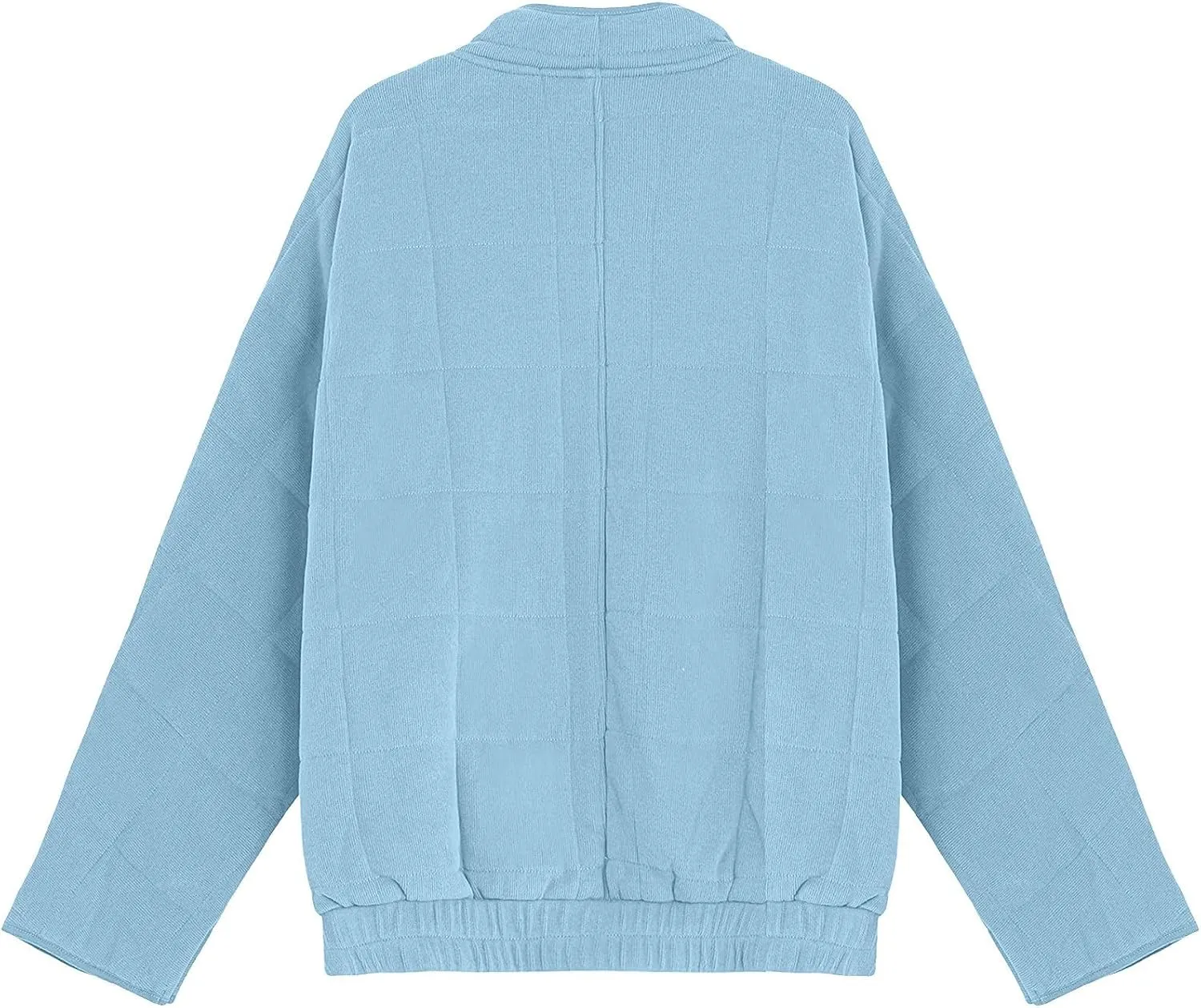 Zip Up Women's Diamond Quilted Jackets Warm Winter 2023 Western Quilted Coats Classic Long Sleeve Cotton Padded Down